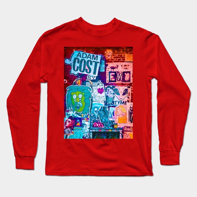 Graffiti Art NYC Street SoHo Manhattan Long Sleeve T-Shirt by eleonoraingrid